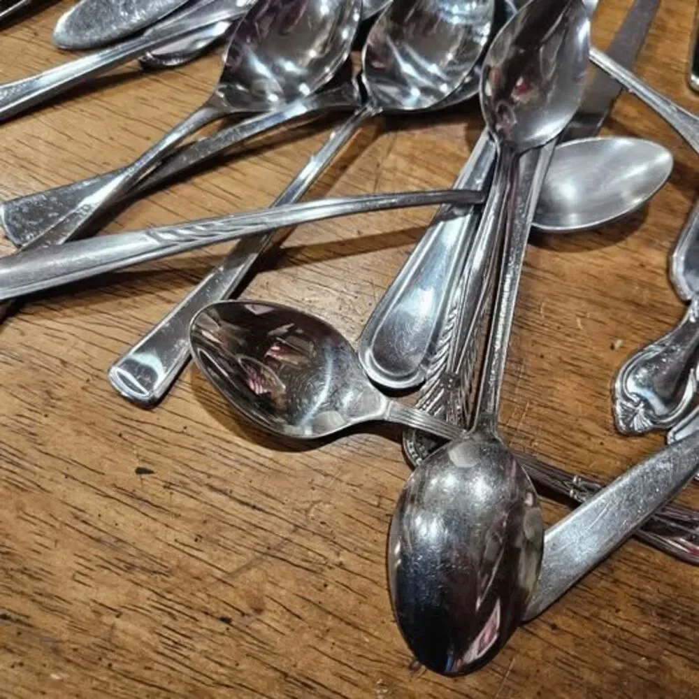Mixed Stainless Steel Silverware Flatware Lot